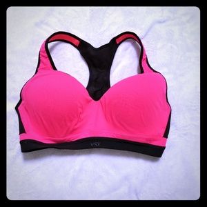 Hot pink sport bra
